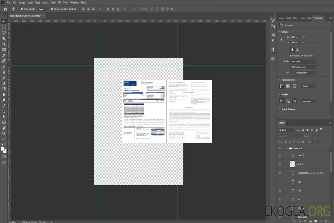 Relevé hypothécaire de la banque hellénique de Chypre, 2 pages, 1, 2 scr template